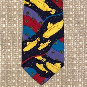 Colorful Submarine Patterned Tie